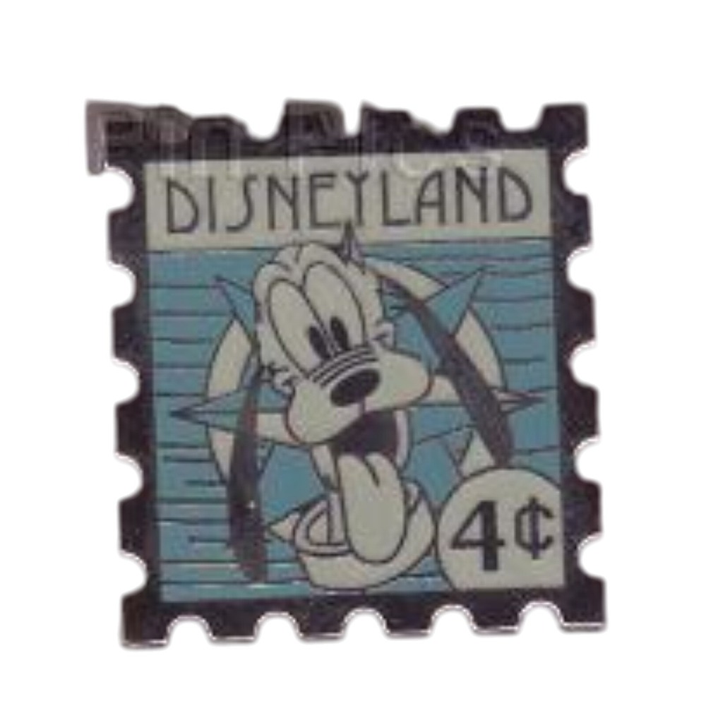 Disney Pin Pluto Stamp Collection 4 Cents DLR 2008 Hidden Mickey 62894